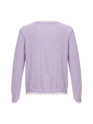 Kids Girls Cute Flower Long Sleeve Knit Bolero Cardigan Shrug Jacket Cover Up Sweater Tops Knitwear Outerwear2