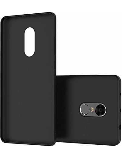Image of Mobile Back Cover Case for Xiaomi Redmi Note 5 (Silicone Case|CameraProtection|Black SC1510)