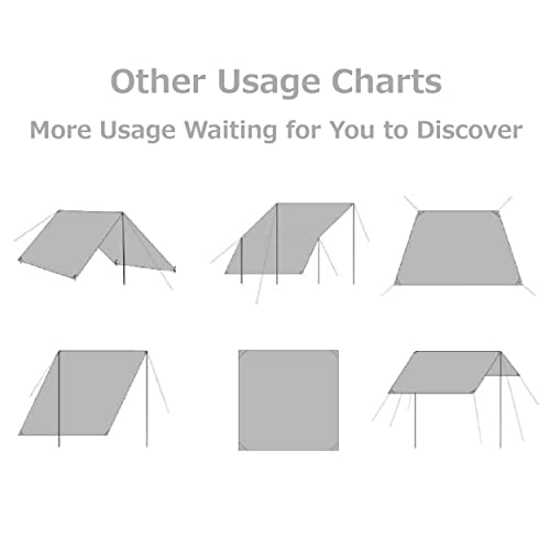 image for Azarxis Waterproof Camping Tent Tarp Hammock Rain Fly Footprint Ground