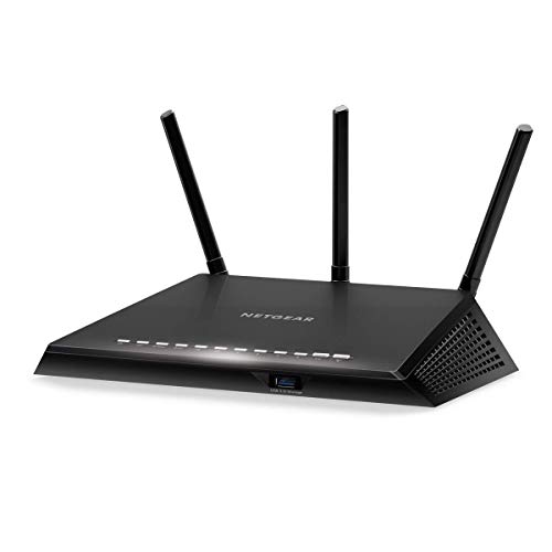 Netgear Nighthawk R6700 Smart AC1750 WiFi Router (WiFi Speed up to 1750 Mbps, 4X GB Ethernet and USB 3.0 Port, with Armor Cyber Protection and Circle Child Protection App)