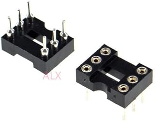 20PCS DIP6 IC Round Hole Socket 6p DIP CHIP Test Holder Adaptor 6 PIN dip-6 DIP 6PIN 2.54MM Pitch Connector