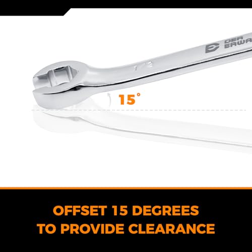 Image of Der Erwachte 4-Piece Flare Nut Wrench Set, SAE, Brake Line Wrench