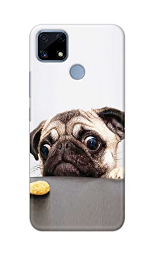 Image of PRINTFIDAA� Printed Hard Back Cover Case for Realme C25 | Realme C25s Back Cover (Pug Dog) -2808