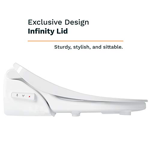 Oasis by Bio Bidet | Bidet Smart Toilet Seat in Elongated White with Stainless Steel Self-Cleaning Nozzle, Nightlight, Turbo Wash, Oscillating, and Fusion Warm Water Technology with Wireless Remote - Thumbnail 3