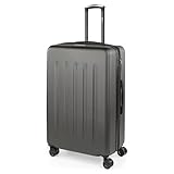 SKPAT - Maleta de Viaje Grande Avión con 4 Ruedas 55x40x20 Extensible XL Marca JASLEN. Maletas Maletas de Viaje Grandes de Material ABS Ligero Candado TSA 175170, Color Antracita