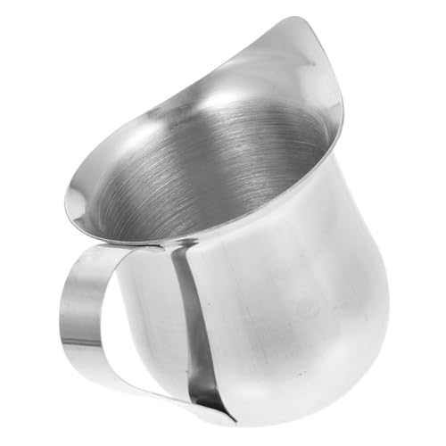 Cabilock Jarra Espumadora Leche Acero Inoxidable Resistente Multifuncional para Latte Espresso Uso Diario Fácil Limpieza