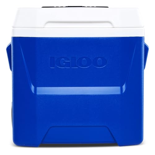 Image of Igloos Cooler Hard-Sided Ice Chest, Insulated Portable Cooler, Heavy-Duty, Leak-Resistant Lid, Lightweight Ergonomic Handle
