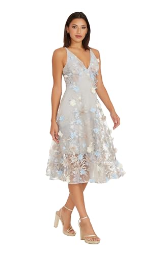 Dress the Population Women's Audrey Fit and Flare Midi Dress4