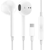 1Pack Wired Earphones with USB-C Connector ​​​​​​​for iPhone Headphones in-Ear Earbuds,Built-in Microphone and Volume Control Headsets Compatible with iPhone 15/16 Plus/Pro/Max/Pad Pro/Air/Mini & More