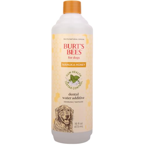 BURT'S BEES FOR PETS Dental Water Additive for Dogs with Manuka Honey for Gum Health & Tartar Control, No Brushing Required, 99.5% Natural Origin Formula, Odorless & Flavorless, 16 Fl Oz - image 5