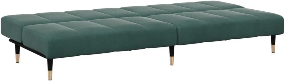 Sofa Bed Dark Green Velvet (100% Polyester) Living Room Furniture