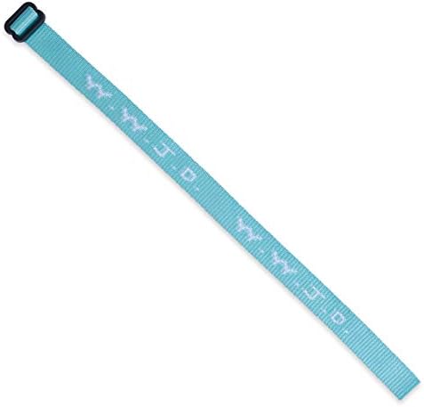 Single W.W.J.D. Bracelet - 22 Individual Colors To Choose From - Mix and Match (Turquoise & White)