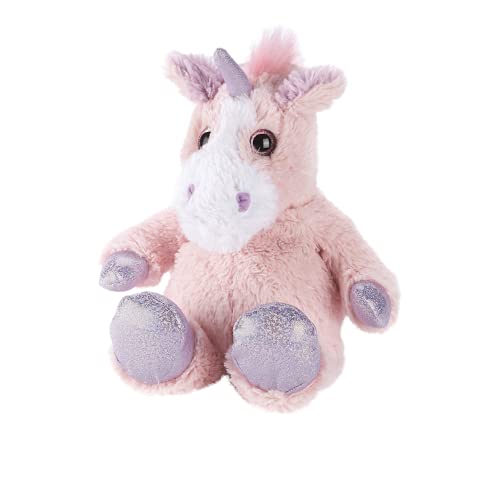 Peluche licorne scintillante Warmies soulager coliques et tensions bouillotte rose 820g