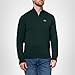 Lacoste Men's High Neck Zipped Cotton Sweater, Sinople, Small