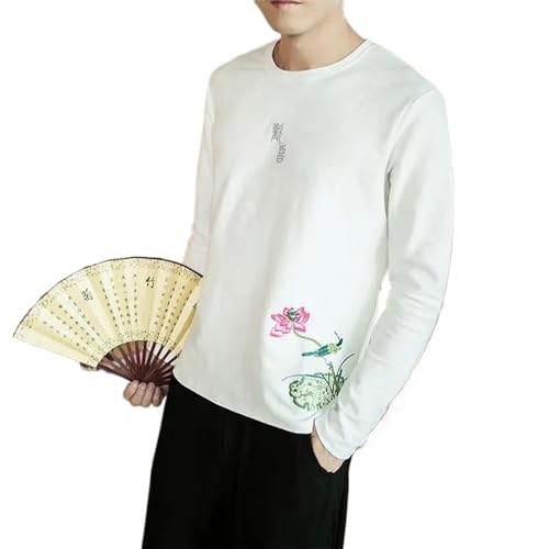 T-shirt en lin ample col rond pour en finir avec les vêtements serrés en automne