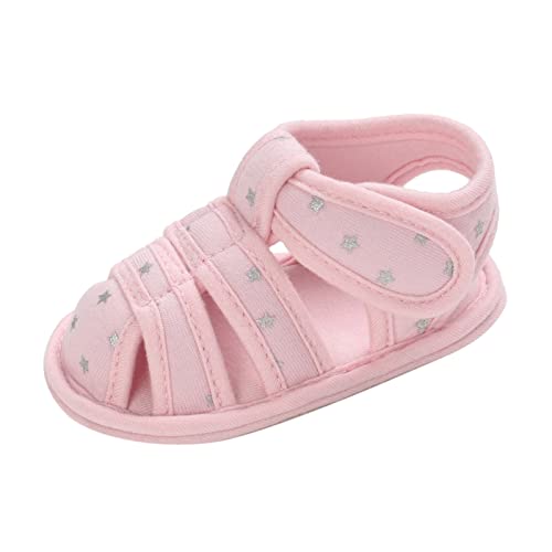 Baby Infant Boy Girl Closed Toe Sandals Newborn Non-Slip Soft Sole Sandals Summer Outdoor Casual First Walking Shoes