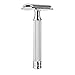 MÜHLE Chrome Silvertip Badger Safety Razor (Closed Comb) Shaving Set - Perfect for Every Day Use, Barbershop Quality Close Smooth Shave