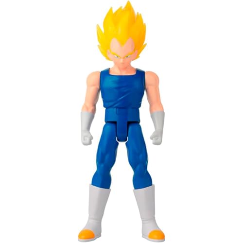 BANDAI - Dragon Ball Super - Figurine Géante Limit Breaker 30 cm - Super Saiyan 2 Vegeta - Licence Officielle - Grande Figurine Sparking Vegeta Son et Lumière - Jouet Enfant 4 Ans et + - 38567