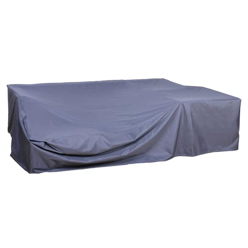 SVITA MADISON & MONROE Polyrattan Ecksofa Rattan-Lounge Esstisch Gartenmöbel-Set Sofa Garnitur Couch-Eck (Abdeckung, ca. 236 x 183 x 83cm)