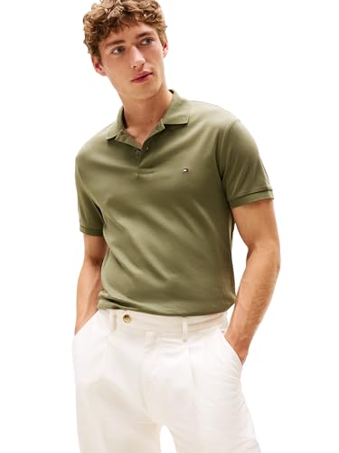 Image of Tommy Hilfiger Mens Short Sleeve Casual Polo Shirts in Regular Fit with Liquid Cotton