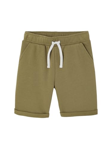 VERTBAUDET Bermuda garçon en Molleton Kaki 6A