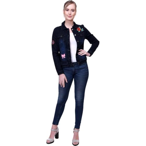 Veste en jean pour femme souple qui ne serre pas les bras