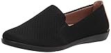 LifeStride Womens Next Level Slip-On Sneaker, Black/Black, 8 US