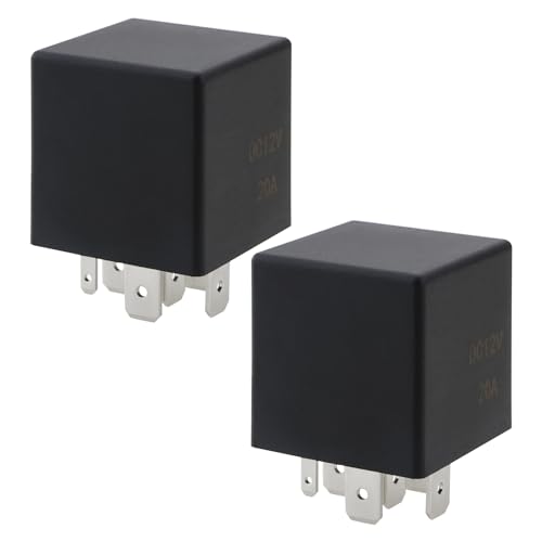 VGOL 2 Piezas Relé de Limpiaparabrisas de Coche 12 V 20 A 6 Pines Nueva Batería de Energía Relé de Limpiaparabrisas de Coche Relé de Limpiaparabrisas de Camión Automotriz Reemplazar