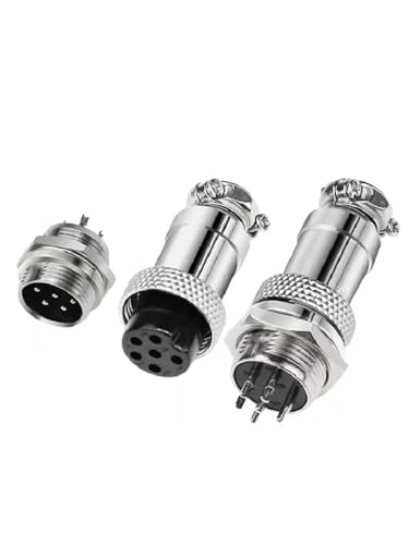 Connecteur aviation GX16 7 broches à verrouillage fileté contre les déconnexions