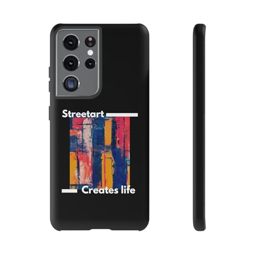 Coque Samsung S21 Ultra Street Art rigide mate protection antichoc robuste pour smartphone