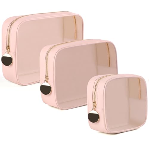 Pochettes à langer au design minimaliste rose avec 4 compartiments amovibles