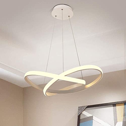 Lustre LED 48W design acrylique pour remplacer un plafonnier classique sombre