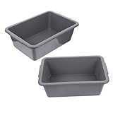 Recipiente rectangular de plástico: cuando está vacío, se pueden apilar, lo que ayuda a ahorrar espacio; ideal para barbacoas y preparación de comidas