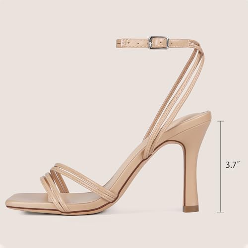 Platform Heels for Women Strappy Block Chunky High Heels Open Toe Ankle Strap Sandals2