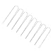 BESPORTBLE 40pcs Heavy Duty U-Shaped Garden Stakes for Landscape Camping and Tent Anchoring Galvanized Metal Ground Stakes for Outdoor Use