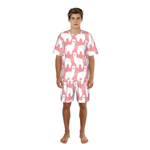 Pijama de alpaca antibochorno con bolsillos para dormir fresco