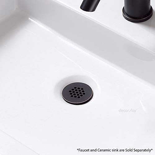 Decor Star Pu-005-To 1 1/2" Bathroom Faucet Vessel Vanity Sink Grid Drain Stopper Strainer Without Overflow Oil Rubbed Bronze #TOP2