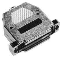 SPC15298 Enclosure Material METALIZED Plastic, Connector BACKSHELL, Silver, for USE with D-SUBMINIATURE Connector, 25 PIN