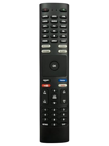 Image of Upix Compatible Toshiba Smart TV LCD /LED Remote No. 1348 | No Voice | Netflix & YouTube Buttons | Exact Match Required