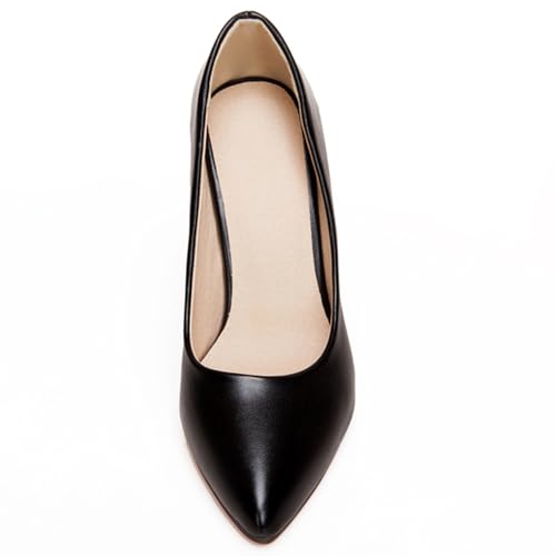 Asterisco Women Stiletto Pumps High Heel Shoes Pointed Toe Slip On Elegant Dress Heels, Size 1-122