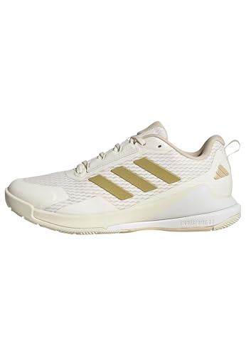 Adidas Donna Novaflight 2 Indoor Shoes, off White/Gold Met./Crystal Sand, 36 EU