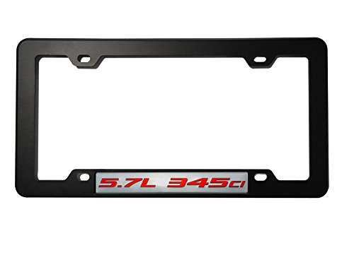Amazon.com: ERPART Black License Plate Tag Frame with 5.7L 345ci