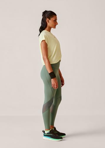Image of STRCH Women's Regular Fit Activewear Crop T-Shirt | Round Neck Short Sleeve Gym Top | Stretch Workout T-Shirt for Yoga, Running & Training | Crop Length