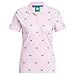 adidas Women's Originals Printed Trefoil Polo - Clear Pink/Bluebird MD