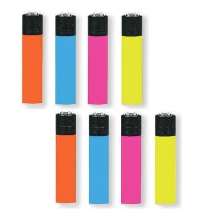 Pack de 8 Clipper Mecheros Encendedores Nebula Mix 2 Especial 4 Colores CP11RH