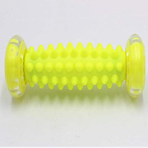 Preisvergleich Produktbild Fußmassagegerät Rollensohle Akupunkt Schulter Schulterrolle Beinschmerzen Müdigkeit Muskel Entspannendes Fußmassagegerät (Gelb)