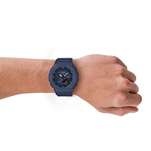 Image of Casio Women Leather G-Shock AnalogDigital Blue Dial Gma-S2100Ba-2A1Dr (G1329), Band Color-Blue