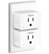 Lepro Smart Plug Mini 15A, Smart Home Wi-Fi Outlet Works with Alexa &amp; Google Home, Schedule &amp; Tim...