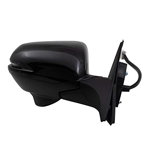 Brock Replacement Passengers Power Side View Mirror Heated W/Signal Camera Compatible With 16-18 Hr-V 76208T7W309 #TOP7