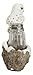 Ebros Gift Baby Owlet Snow White Owl Perching On Snowy Tree Branch Glass Salt And Pepper Shakers Holder Display Figurine Set 6.5